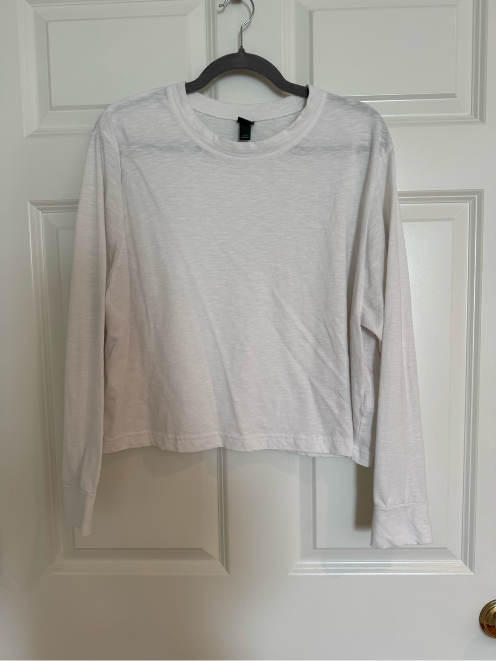 wild fable White Crewneck Long Sleeve Tee